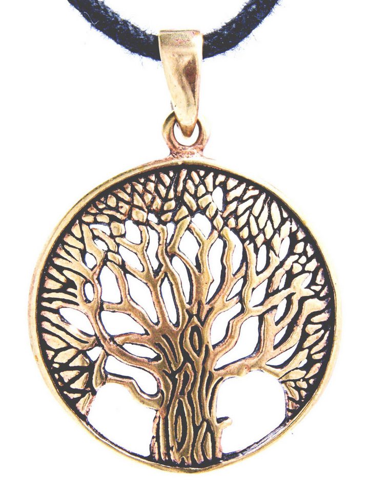 Kiss of Leather Kettenanhänger Lebensbaum Lebens Baum Tree of Life Yggdrasil Anhänger Bronze von Kiss of Leather