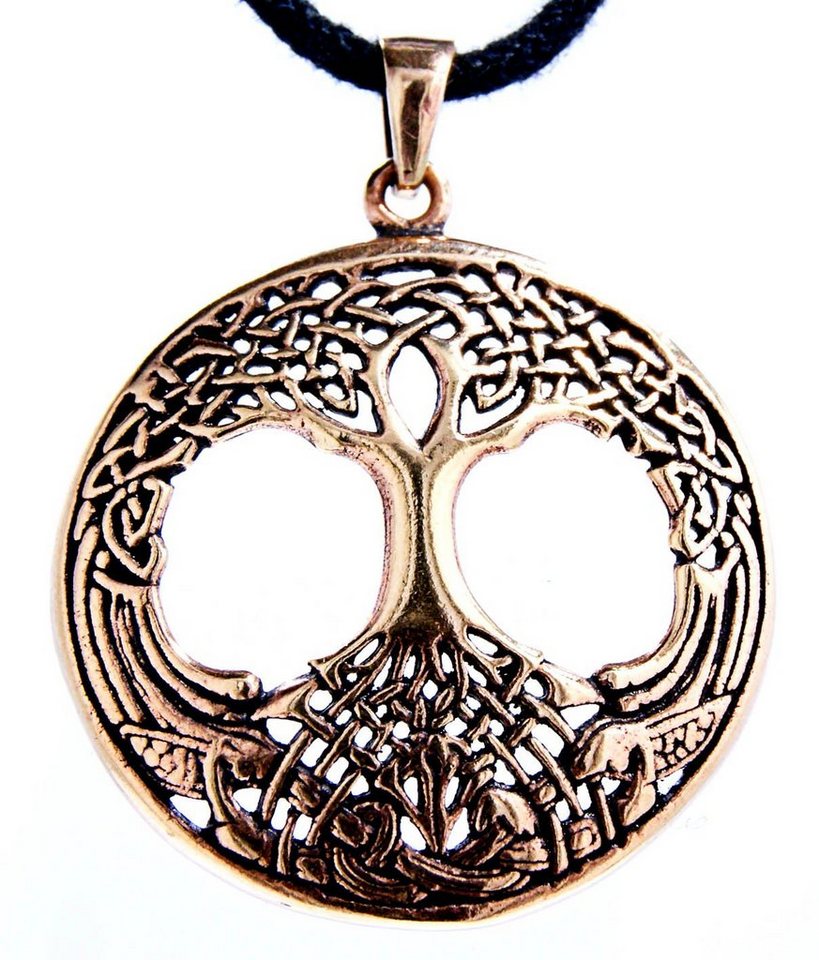 Kiss of Leather Kettenanhänger Lebensbaum Lebens Baum Tree of Life Yggdrasil Anhänger Bronze von Kiss of Leather