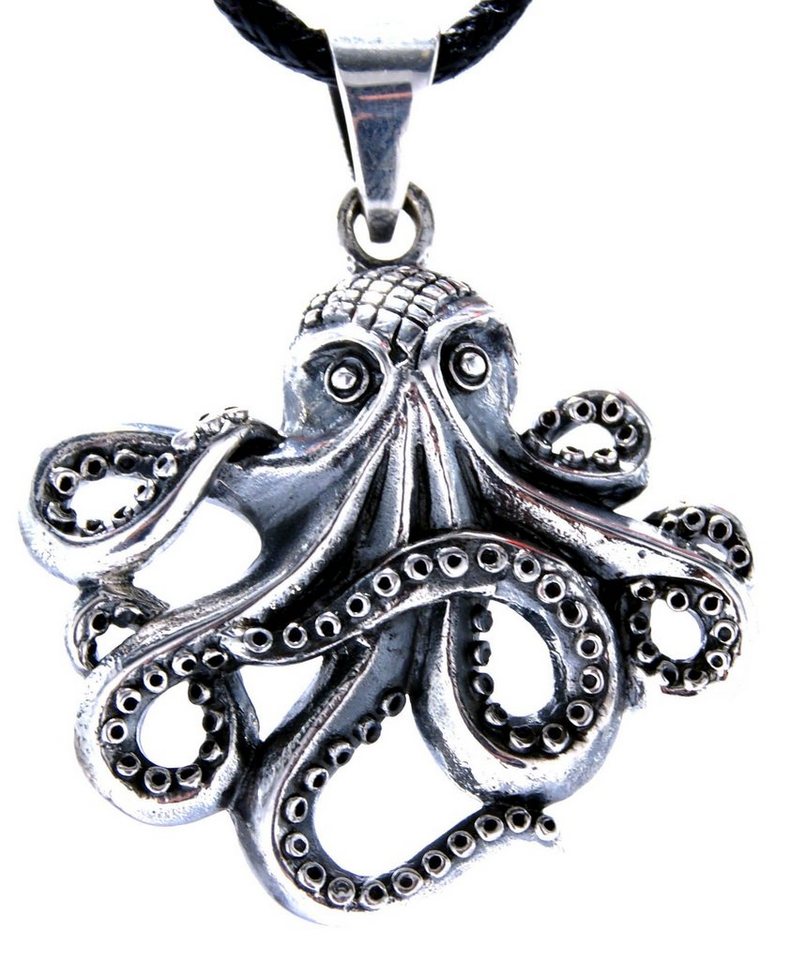 Kiss of Leather Kettenanhänger Oktopus Anhänger aus 925 Silber Octopus Tintenfisch Krake von Kiss of Leather