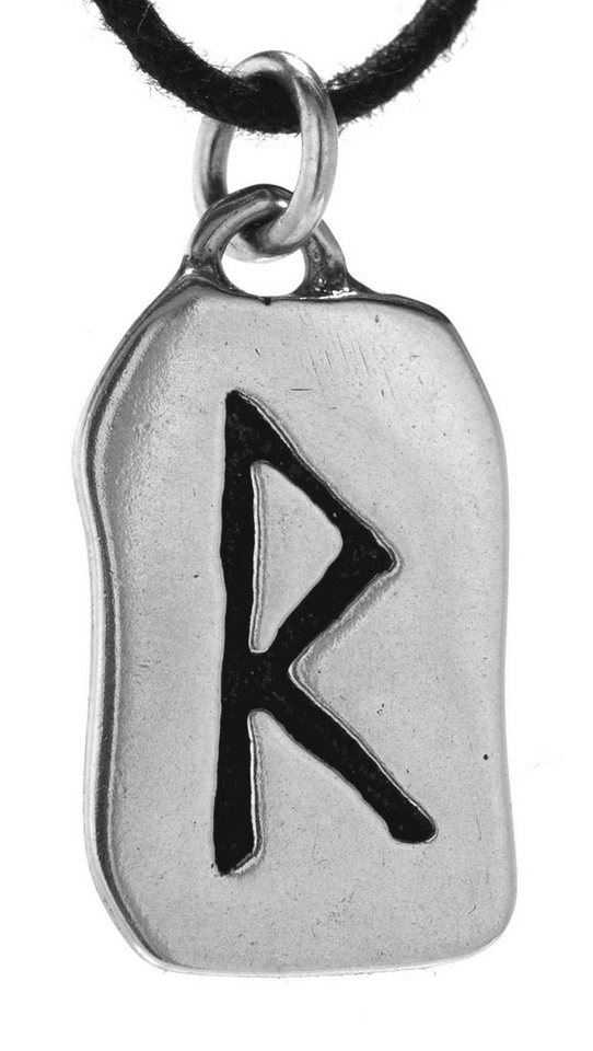 Kiss of Leather Kettenanhänger Rune Raido 925 Sterling Silber Buchstabe R von Kiss of Leather