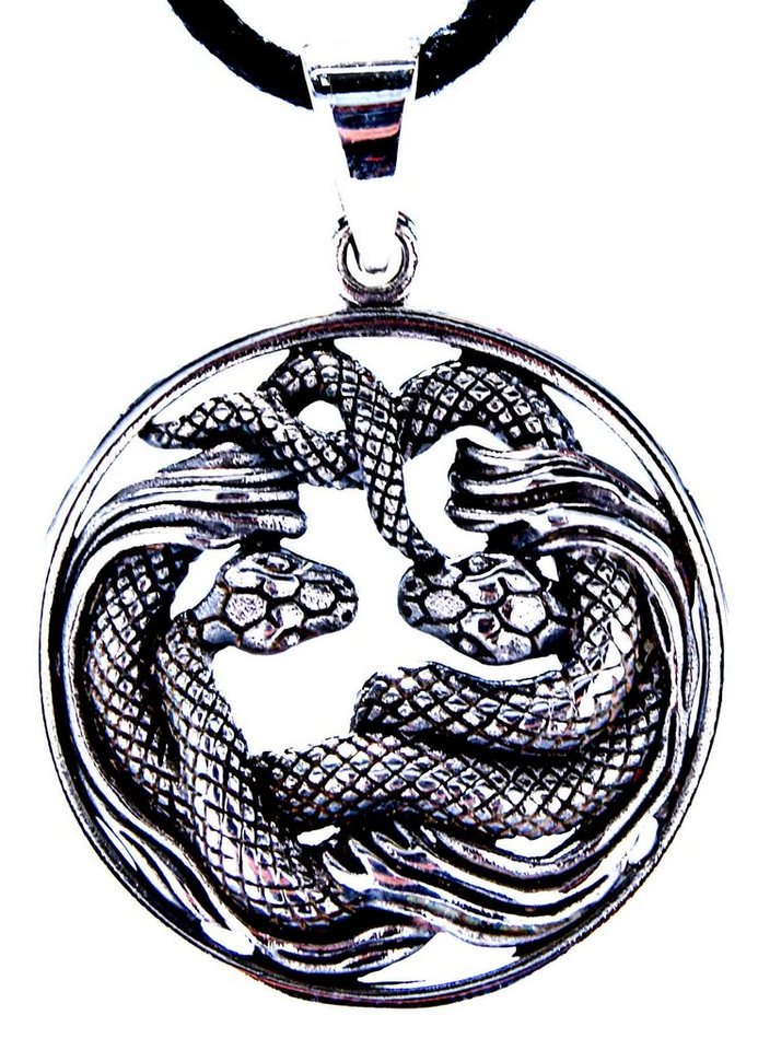 Kiss of Leather Kettenanhänger Si.41 Schlangen Schlange Snake zwei Knoten, 925 Silber (Sterlingsilber) von Kiss of Leather