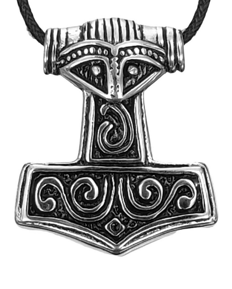 Kiss of Leather Kettenanhänger Thorshammer Anhänger Edelstahl Mjölnir Thorhammer Thor Hammer von Kiss of Leather