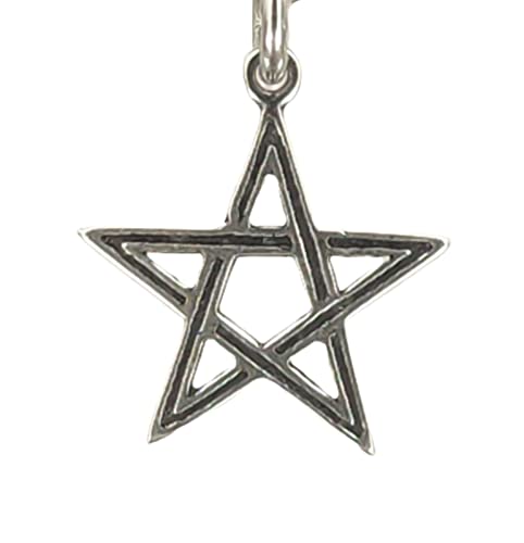 Kiss of Leather Kleiner Pentagramm Anhänger aus 925 Sterling Silber Nr.45 von Kiss of Leather