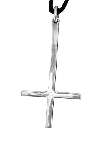 Kiss of Leather Kreuz Anhänger aus 925 Sterling Silber mit Kette_45 cm SI. 63 von Kiss of Leather