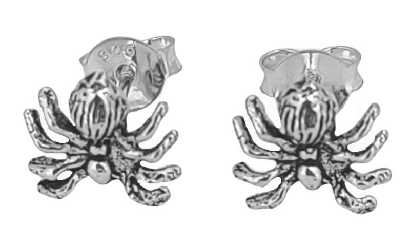 Kiss of Leather Paar Ohrstecker Spinne Spinnen Ohrring 925 Silber Ohrringe Ohr Paarpreis Silber von Kiss of Leather