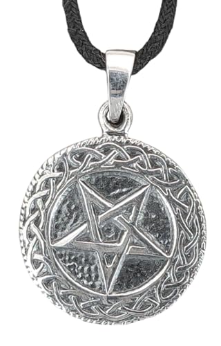 Kiss of Leather Pentagramm Anhänger aus 925 Sterling Silber mit Kette 45-65 cm Si.135 von Kiss of Leather