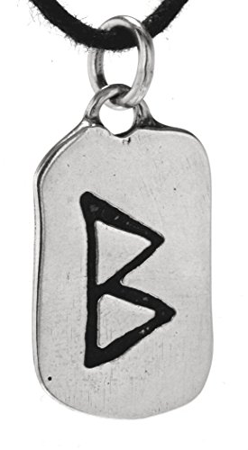 Kiss of Leather Runen Anhänger Berkana aus 925 Sterling Silber mit Silberkette 41-66 cm SI. 296 Kiss of Leather Runen Anhänger Berkana aus 925 Sterling Silber mit Silberkette 41-66 cm SI. 296 von Kiss of Leather