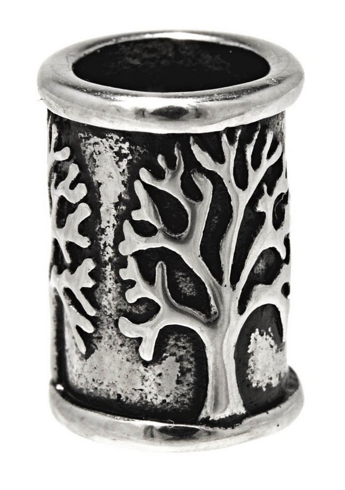 Kiss of Leather Schleier Bartperle Lebensbaum Baum Haarperle Edelstahl Yggdrasil 7 mm von Kiss of Leather