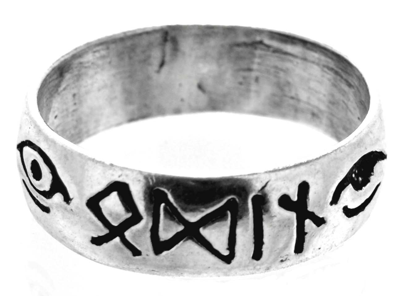 Kiss of Leather Silberring Ring Fingerring Odin, Gr. 52-76 Sonne Auge Gott Runen von Kiss of Leather