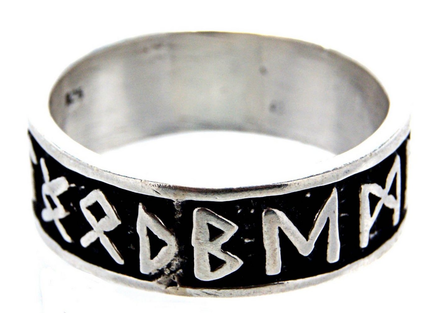 Kiss of Leather Silberring Ring Fingerring Runen Gr. 50-80 Runenring Alphabet Futhark von Kiss of Leather