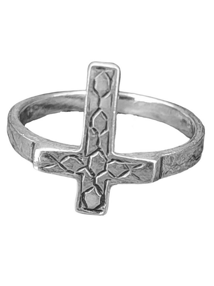 Kiss of Leather Silberring Ring Kreuz, Gr. 46-66 (kr17) - Silber von Kiss of Leather