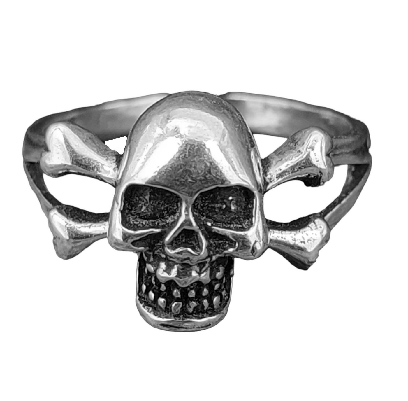 Kiss of Leather Silberring Ring Totenkopf, Gr. 50-68 (tk14) - Silber von Kiss of Leather