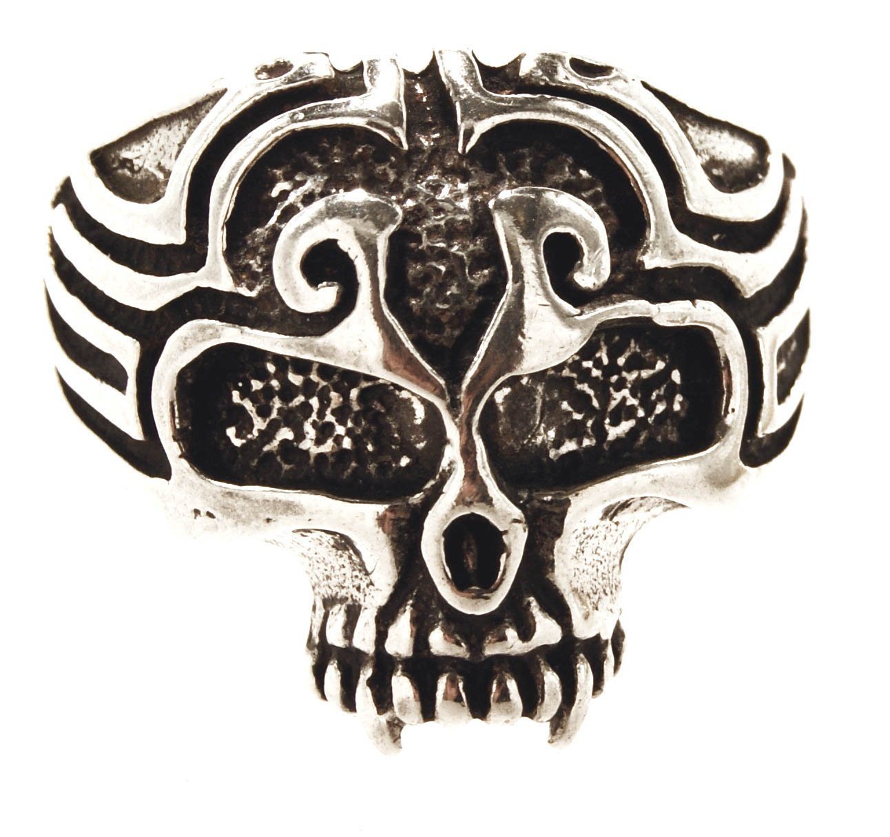 Kiss of Leather Silberring Ring Totenkopf, Gr. 54-74 (tk6) - Silber von Kiss of Leather