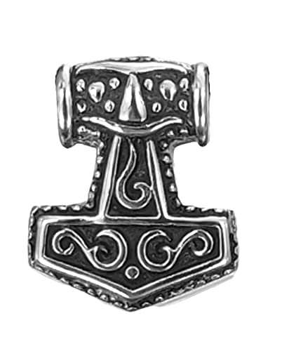 Kiss of Leather Thorshammer Anhänger aus Edelstahl. Nr 66 von Kiss of Leather