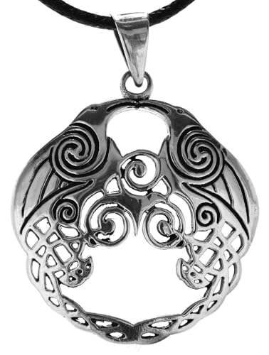 Kiss of Leather Triskelen Anhänger aus 925 Sterling Silber mit Silberkette 1 mm (55) SI. 350 von Kiss of Leather