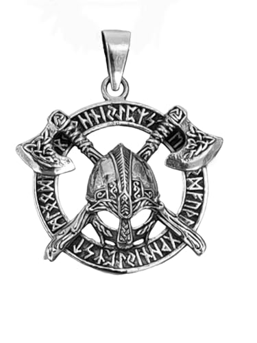 Kiss of Leather Wikinger Äxte Anhänger aus 925 Sterling Silber, Si. 431 von Kiss of Leather