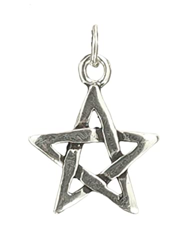 Kiss of Leather Zierlicher Pentagramm Anhänger aus 925 Sterling Silber Nr. 118 von Kiss of Leather