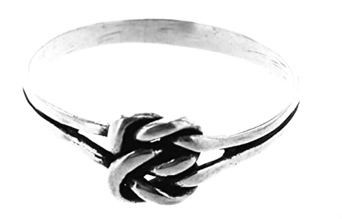 Ring Fingerring Keltenknoten aus 925 Sterling Silber, Gr. 46-68 (56) von Kiss of Leather