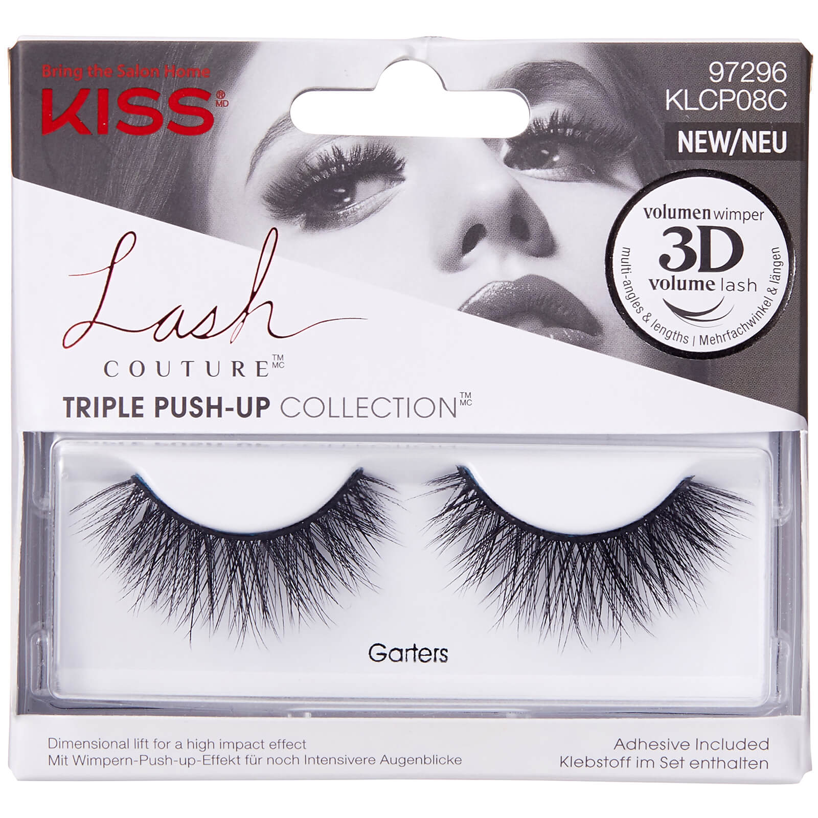 KISS Wimpern Couture Dreifach-Push-up (verschiedene Optionen) - Option: Strumpfbänder von Kiss