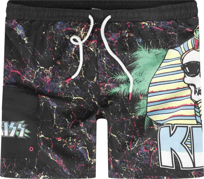 Kiss Badeshort - EMP Signature Collection - M bis XXL - für Männer - Größe XL - multicolor  - EMP exklusives Merchandise! von Kiss