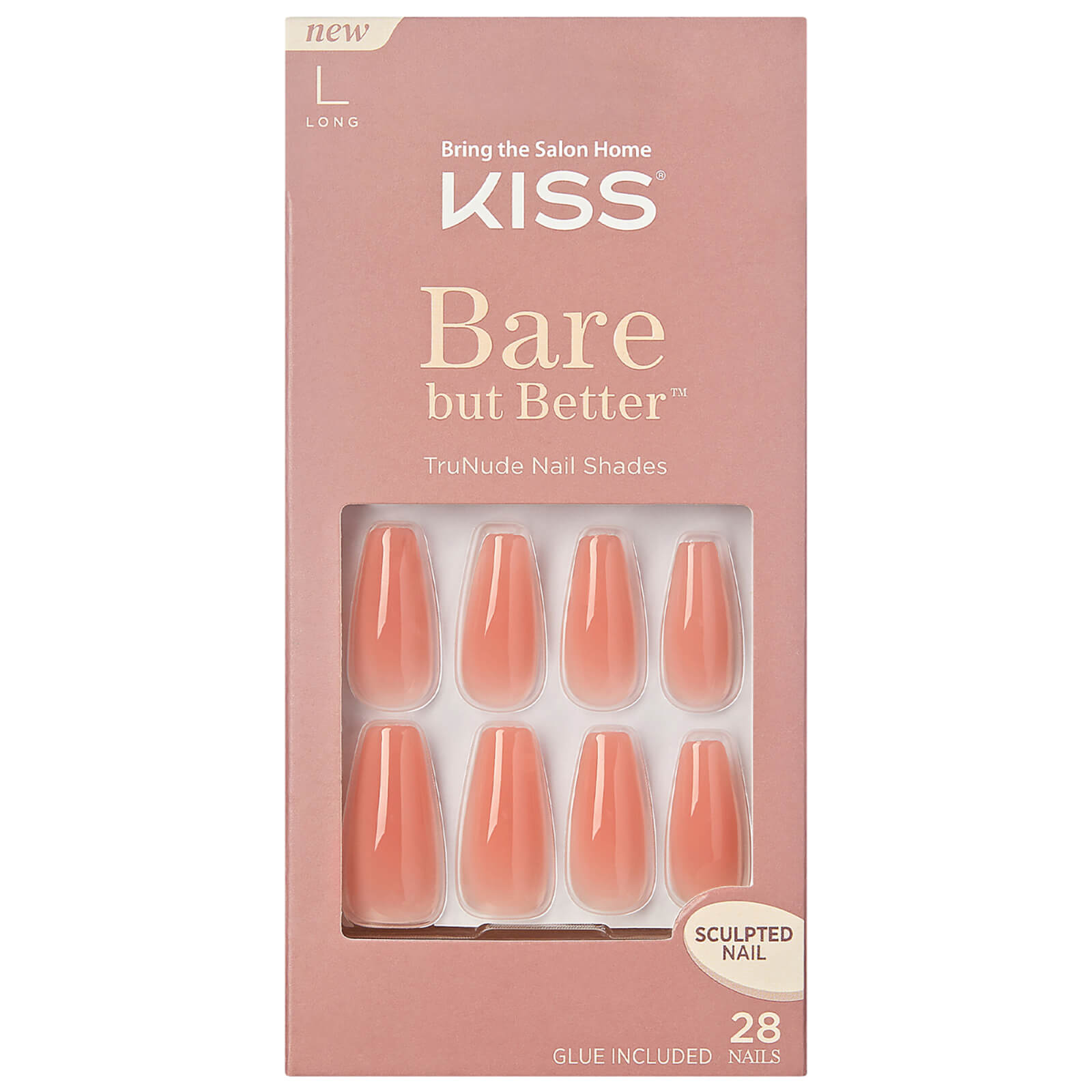 Kiss Bare But Better Nails - Nude Glow von Kiss