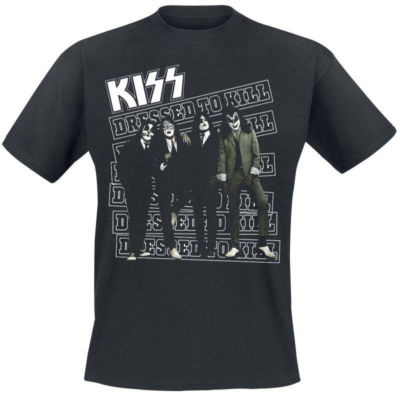 Kiss Dressed to kill T-Shirt schwarz in L von Kiss