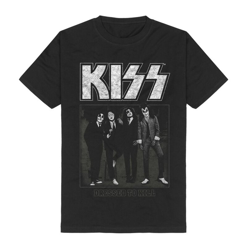 Kiss Dressed to kill T-Shirt schwarz in XXL von Kiss