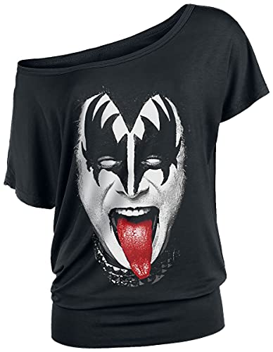 Kiss Gene Simmons Frauen T-Shirt schwarz XL 95% Viskose, 5% Elasthan Band-Merch, Bands von Kiss