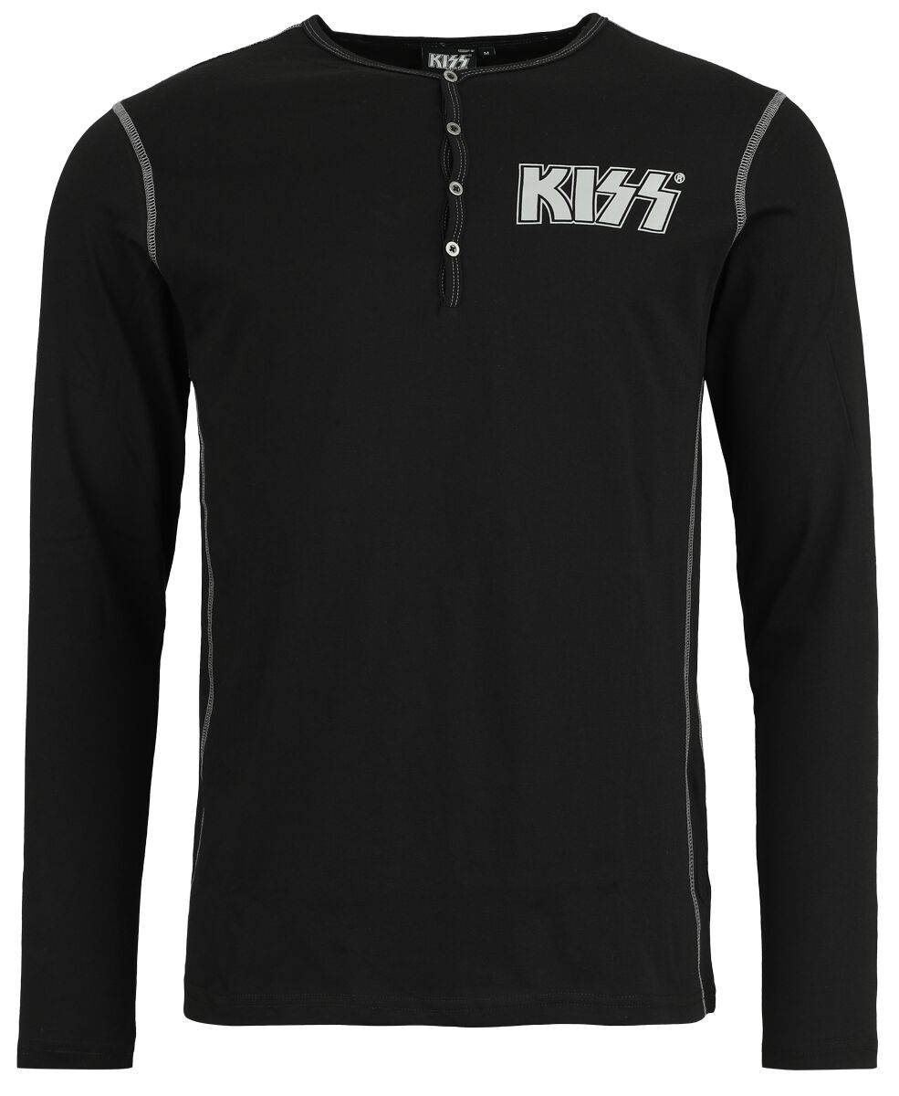 Kiss Langarmshirt - EMP Signature Collection - M bis 3XL - für Männer - Größe L - schwarz  - EMP exklusives Merchandise! von Kiss
