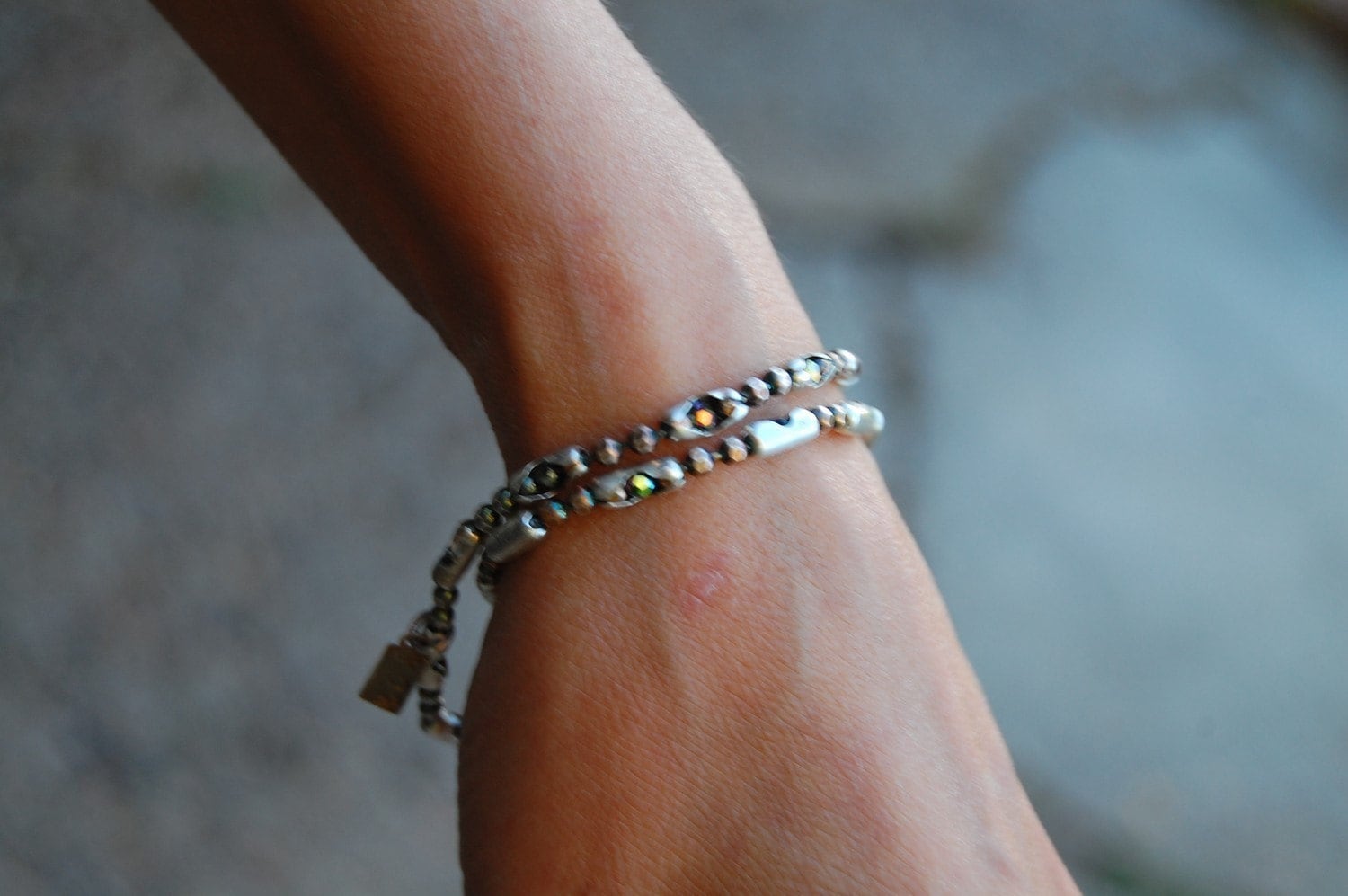 Swarovski Crystal Antiqued Sterling Kette |Die Aurora | Womens Schöne Kristall .925 Diamond Cut Armband Oder Halskette von Kiss2Keep