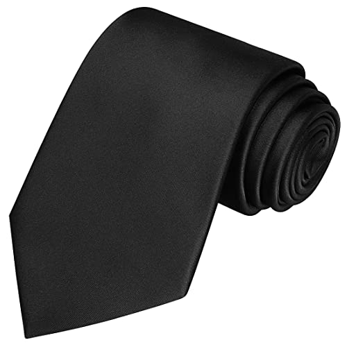 kissties herren feste satin krawatte reine farbe krawatte krawatten + geschenkbox einheitsgröße dunkelschwarz kissties herren feste satin krawatte reine farbe krawatte krawatten + geschenkbox einheitsgröße dunkelschwarz von KissTies