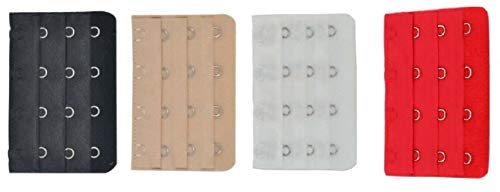 Kissa 1 Verlängerung BH, 4 Haken, Dessous, Dekolleté 7,5 x 5 cm Gr. Einheitsgröße, Schwarz Kissa 1 Verlängerung BH, 4 Haken, Dessous, Dekolleté 7,5 x 5 cm Gr. Einheitsgröße, Schwarz von Kissa