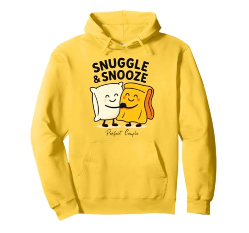 Snuggle & Snooze Kissen Freunde Pullover Hoodie von Kissen Umarmung Schlafen Freunde Schnarchen Design