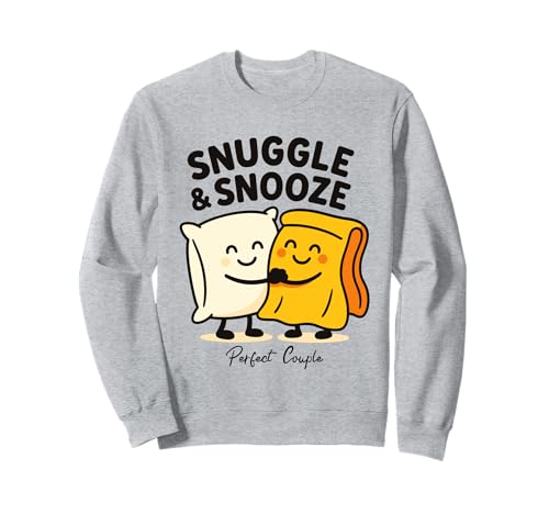 Snuggle & Snooze Kissen Freunde Sweatshirt von Kissen Umarmung Schlafen Freunde Schnarchen Design