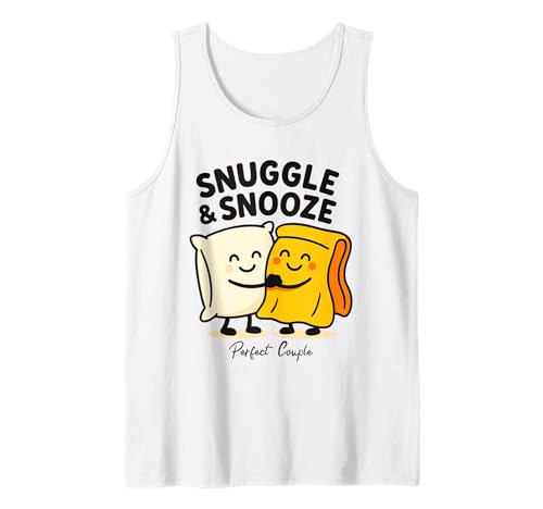 Snuggle & Snooze Kissen Freunde Tank Top von Kissen Umarmung Schlafen Freunde Schnarchen Design