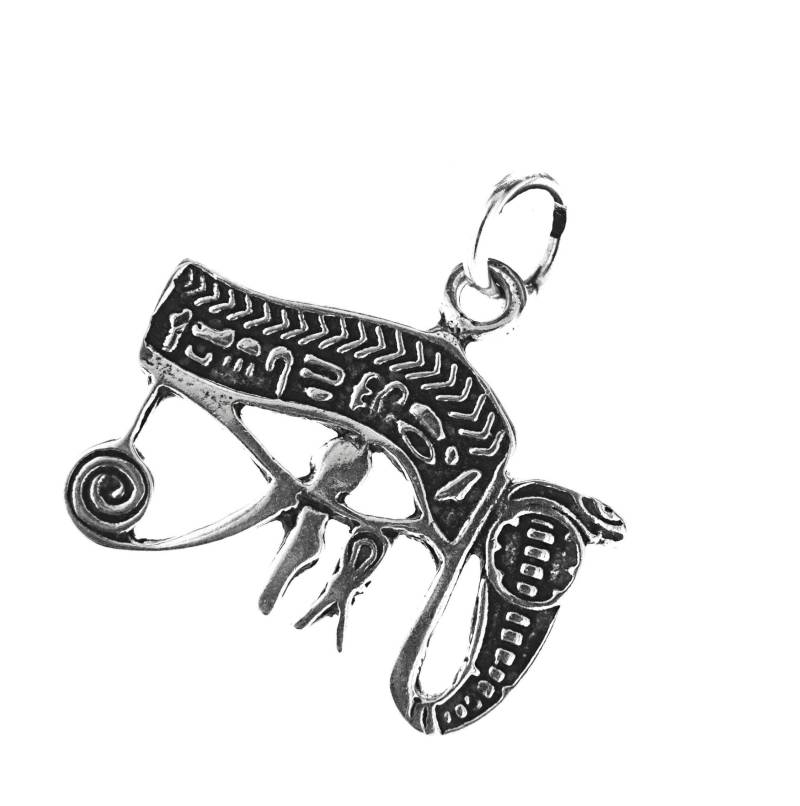 Auge Des Horus Anhänger 925 Silber Schutz Amulett Horusauge Ägyptisch Nr. 370 von KissofLeather
