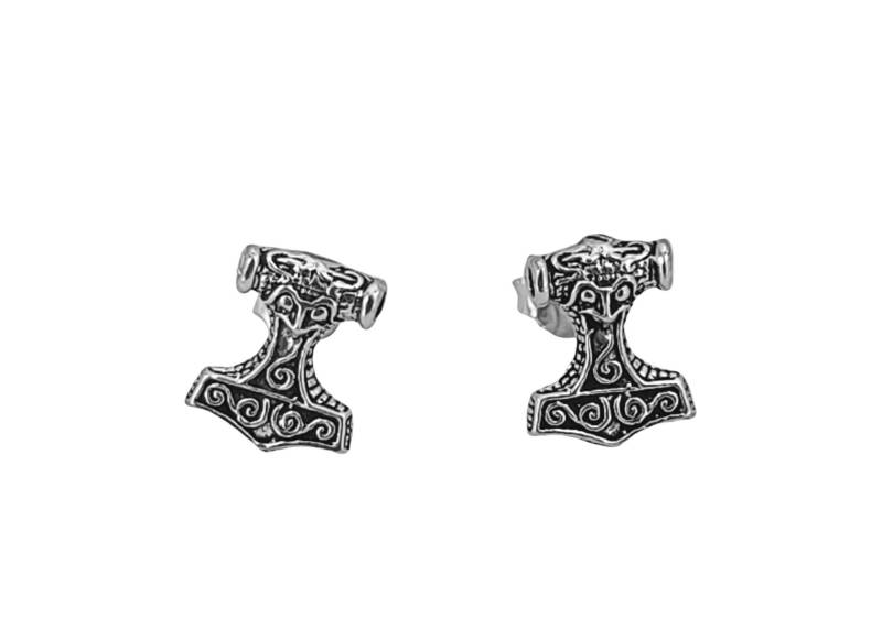 Ohrstecker Thorshammer Thor Hammer Mjölnir 925 Silber Paarpreis Nr 30 Ohrstecker Thorshammer Thor Hammer Mjölnir 925 Silber Paarpreis Nr 30 von KissofLeather