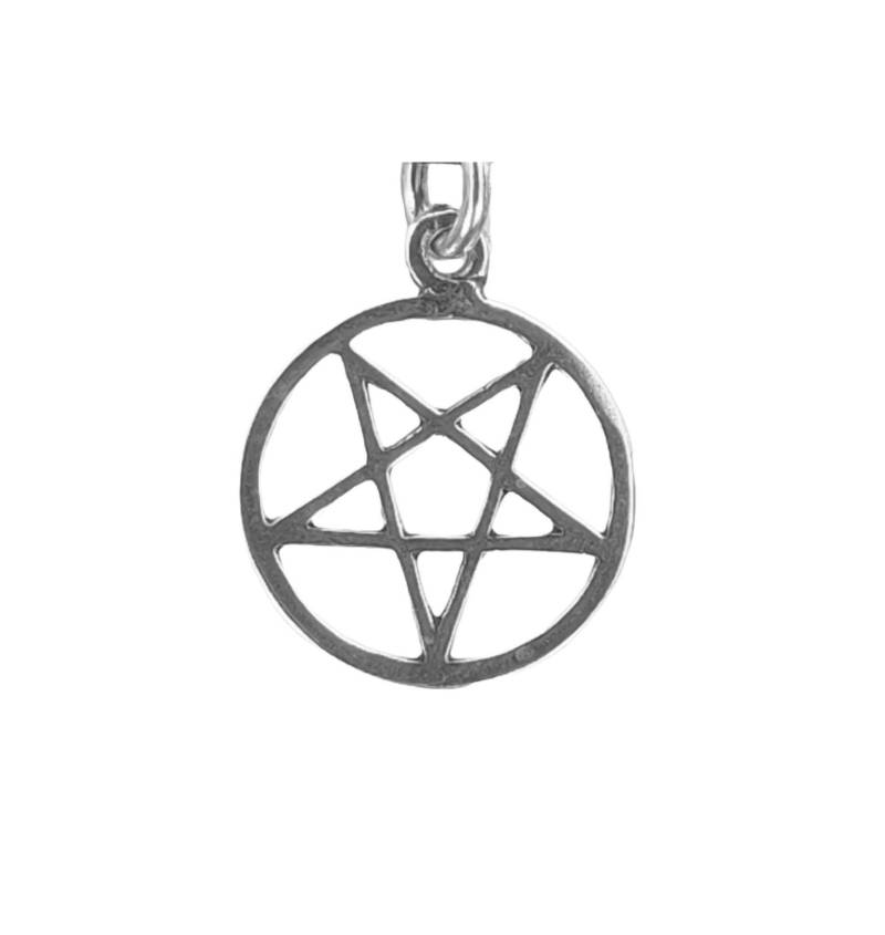 Pentagramm 925 Silber Anhänger Silberkette Magie Satan Teufel Drudenfuß Nr. 52 Pentagramm 925 Silber Anhänger Silberkette Magie Satan Teufel Drudenfuß Nr. 52 von KissofLeather