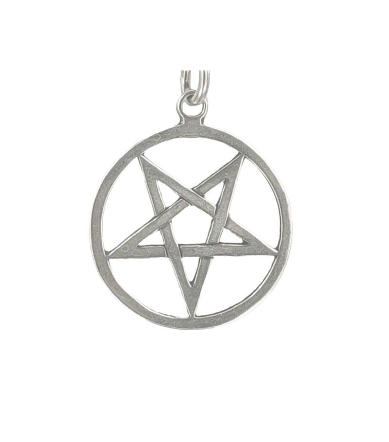 Pentagramm 925 Silber Anhänger Silberkette Magie Satan Teufel Drudenfuß Nr. 53 Pentagramm 925 Silber Anhänger Silberkette Magie Satan Teufel Drudenfuß Nr. 53 von KissofLeather