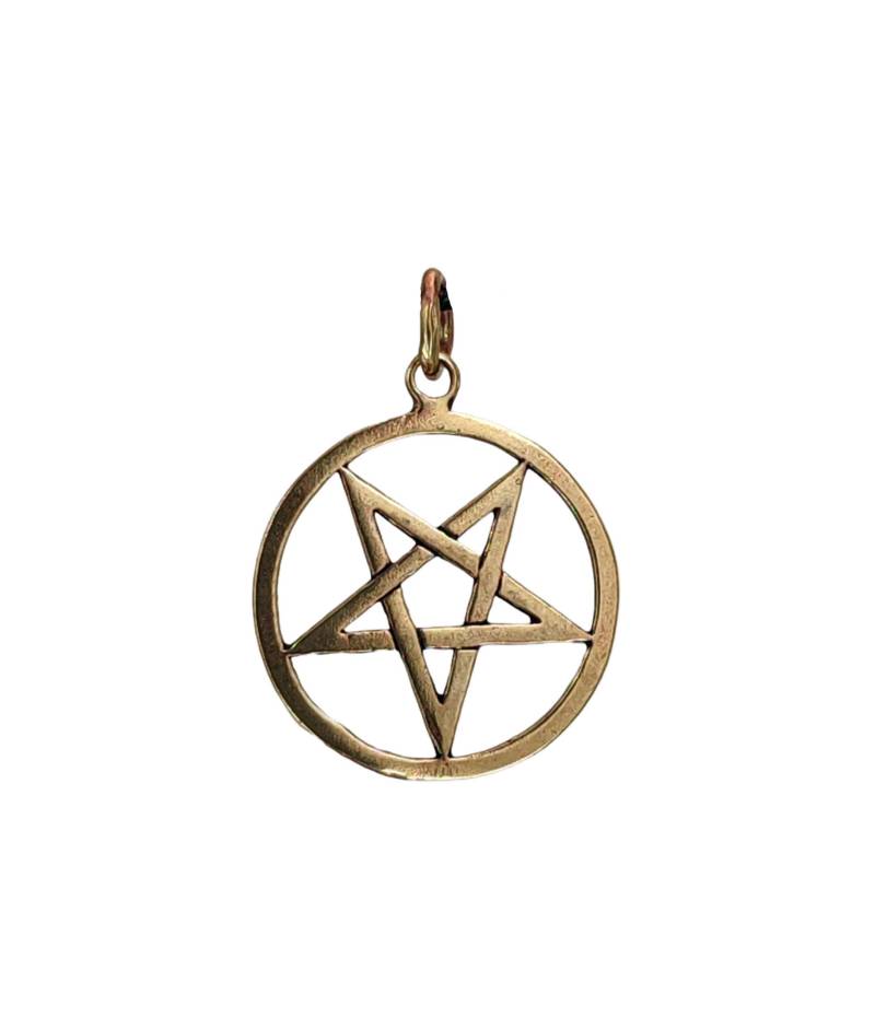 Pentagramm Anhänger Bronze Drudenfuß Satan Teufel Schwarze Magie Pentacle Nr. 28 Pentagramm Anhänger Bronze Drudenfuß Satan Teufel Schwarze Magie Pentacle Nr. 28 von KissofLeather