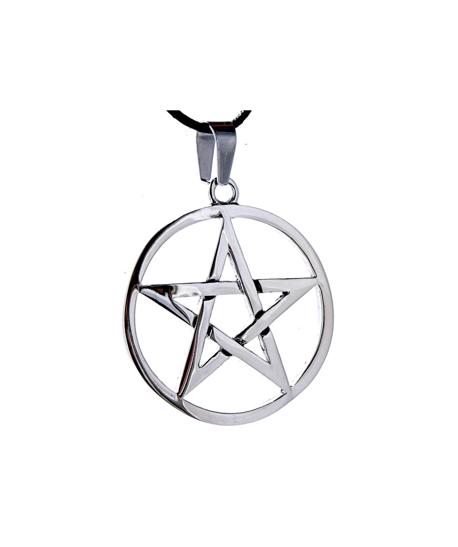 Pentagramm Anhänger Edelstahl Drudenfuß Pentakel Schutz Nr. 153 Pentagramm Anhänger Edelstahl Drudenfuß Pentakel Schutz Nr. 153 von KissofLeather