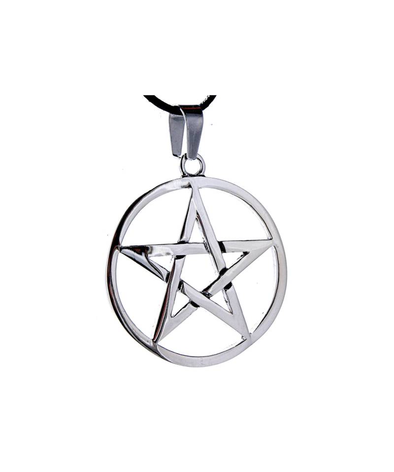 Pentagramm Anhänger Edelstahl Drudenfuß Pentakel Schutz Nr. 153 Pentagramm Anhänger Edelstahl Drudenfuß Pentakel Schutz Nr. 153 von KissofLeather