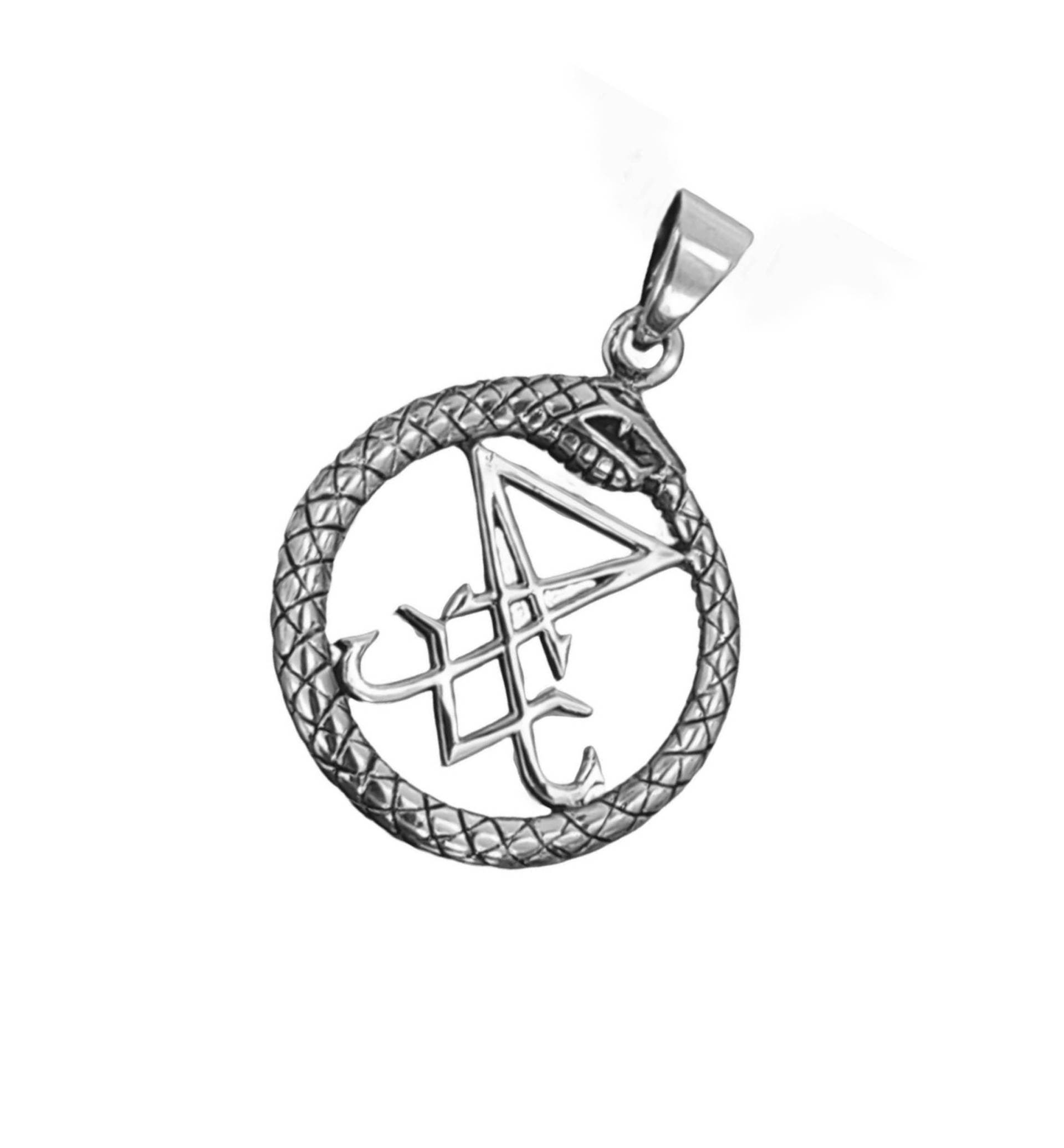 Siegel Luzifers 925 Sterling Silber Anhänger Schwefel Symbol Satanskreuz Nr. 423 Siegel Luzifers 925 Sterling Silber Anhänger Schwefel Symbol Satanskreuz Nr. 423 von KissofLeather