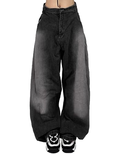 Baggy Jeans Y2k Jeans, Cargo-Jeans für Damen, süße Kleidung für Teenager-Mädchen, Za Schwarz, Groß Baggy Jeans Y2k Jeans, Cargo-Jeans für Damen, süße Kleidung für Teenager-Mädchen, Za Schwarz, Groß von Kisswow