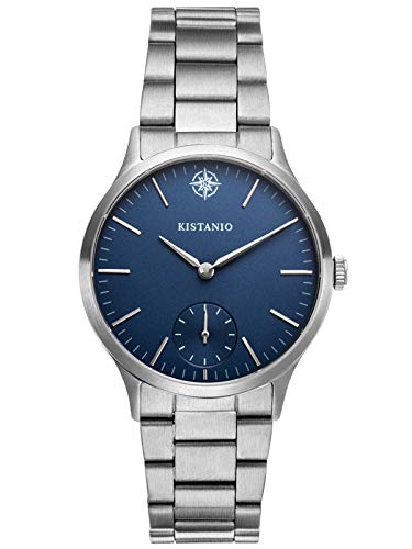 Kistanio Stratolia Damenuhr mit Edelstahlarmband Analog Saphirglas Edelstahl Blau STR-31-072 von Kistanio