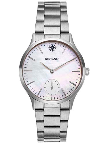 Kistanio Stratolia Damenuhr mit Metallarmband Analog Saphirglas Perlmutt STR-31-054 von Kistanio