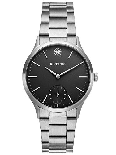 Kistanio Stratolia Damenuhr mit Metallarmband Analog Saphirglas Schwarz STR-31-060 von Kistanio