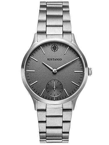 Kistanio Stratolia Damenuhr mit Metallarmband Analog Saphirglas Silbergrau STR-31-066 von Kistanio