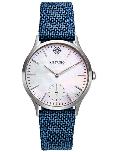 Kistanio Stratolia Damenuhr mit Lederarmband Analog Saphirglas Perlmutt STR-31-052 von Kistanio