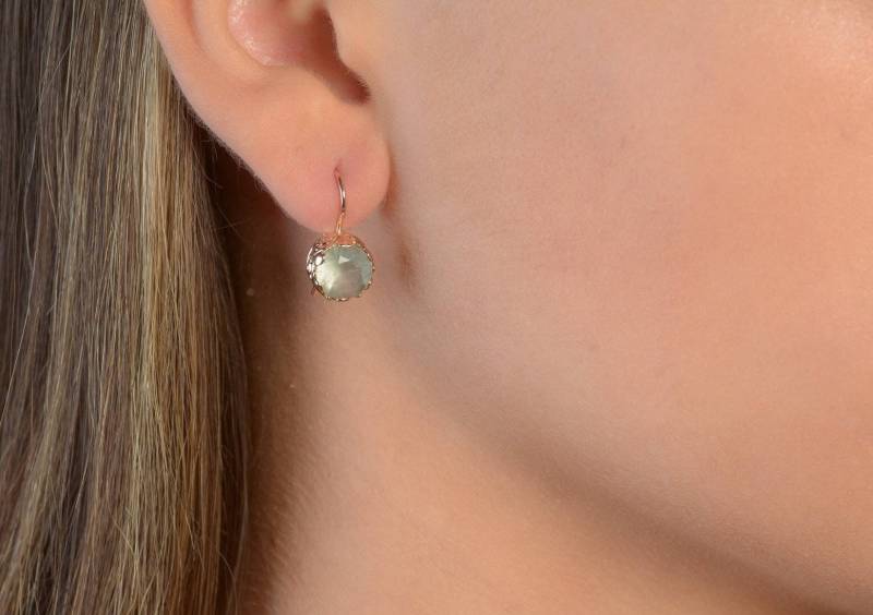 Aquamarin Ohrringe - Brautjungfer Schmuck März Birthstone Ohrring Hellblaue Vintage von KisufimJewelry